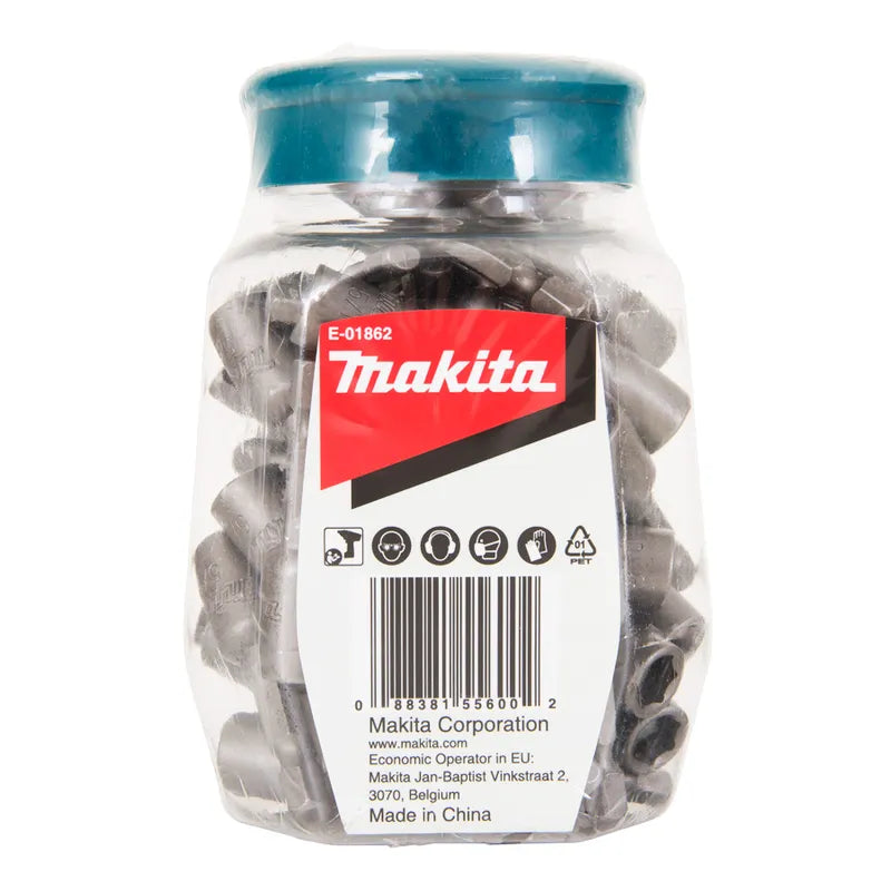 Makita 5/16" X 48mm Magnetic Nutsetter Candy Jar (50Pc) E-01862