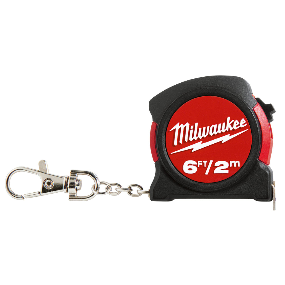 Milwaukee 6'/2m Keychain Tape Measure 48225506C