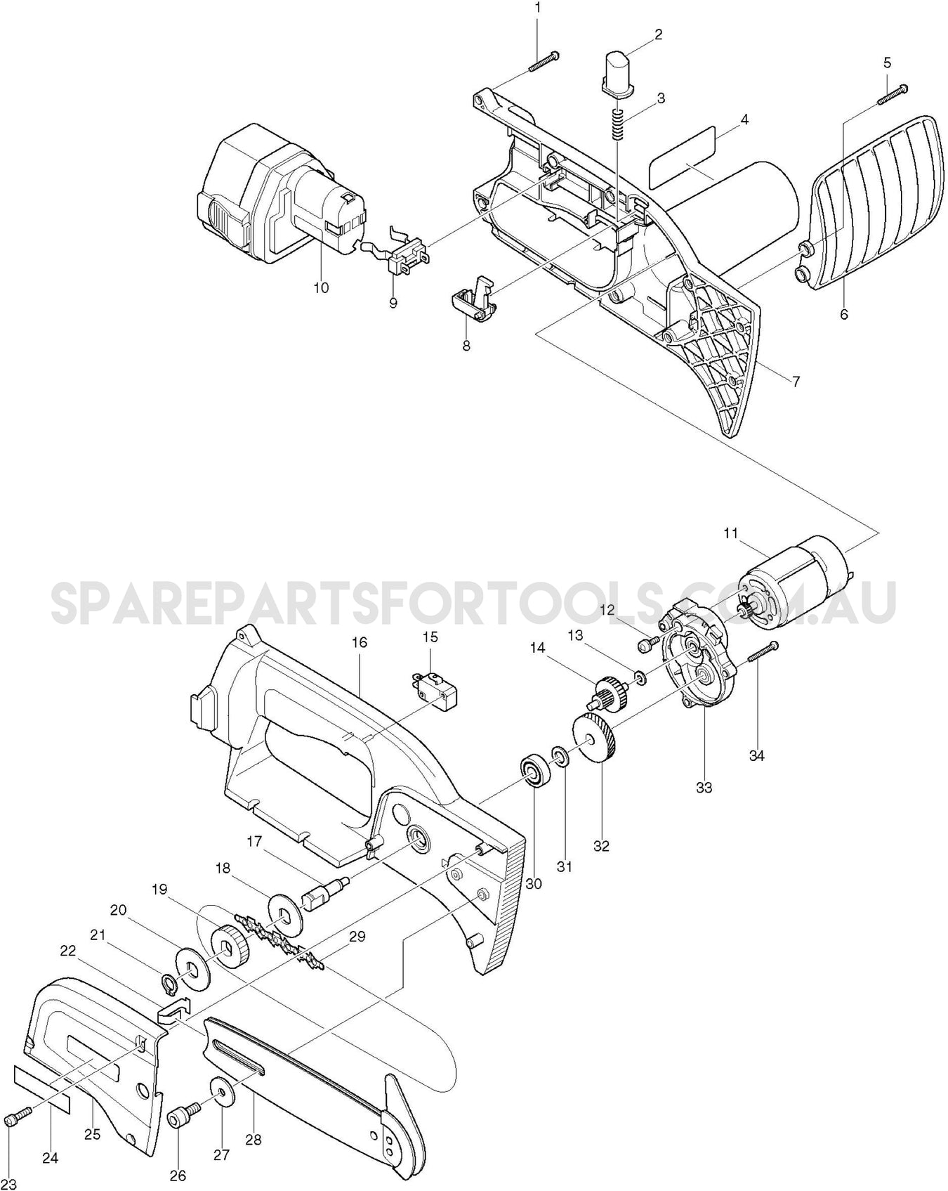Makita UC120D Spare Parts