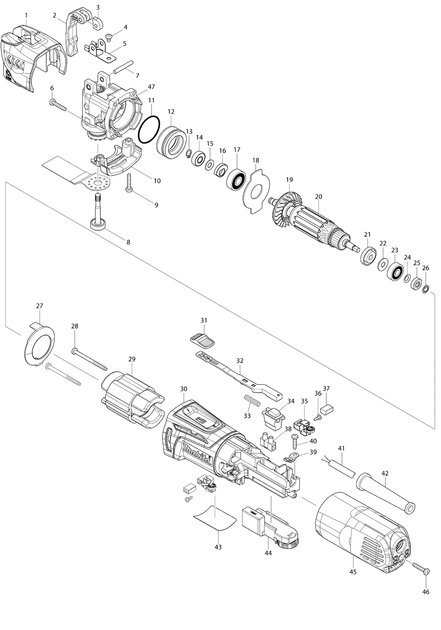 Makita TM3010C Spare Parts