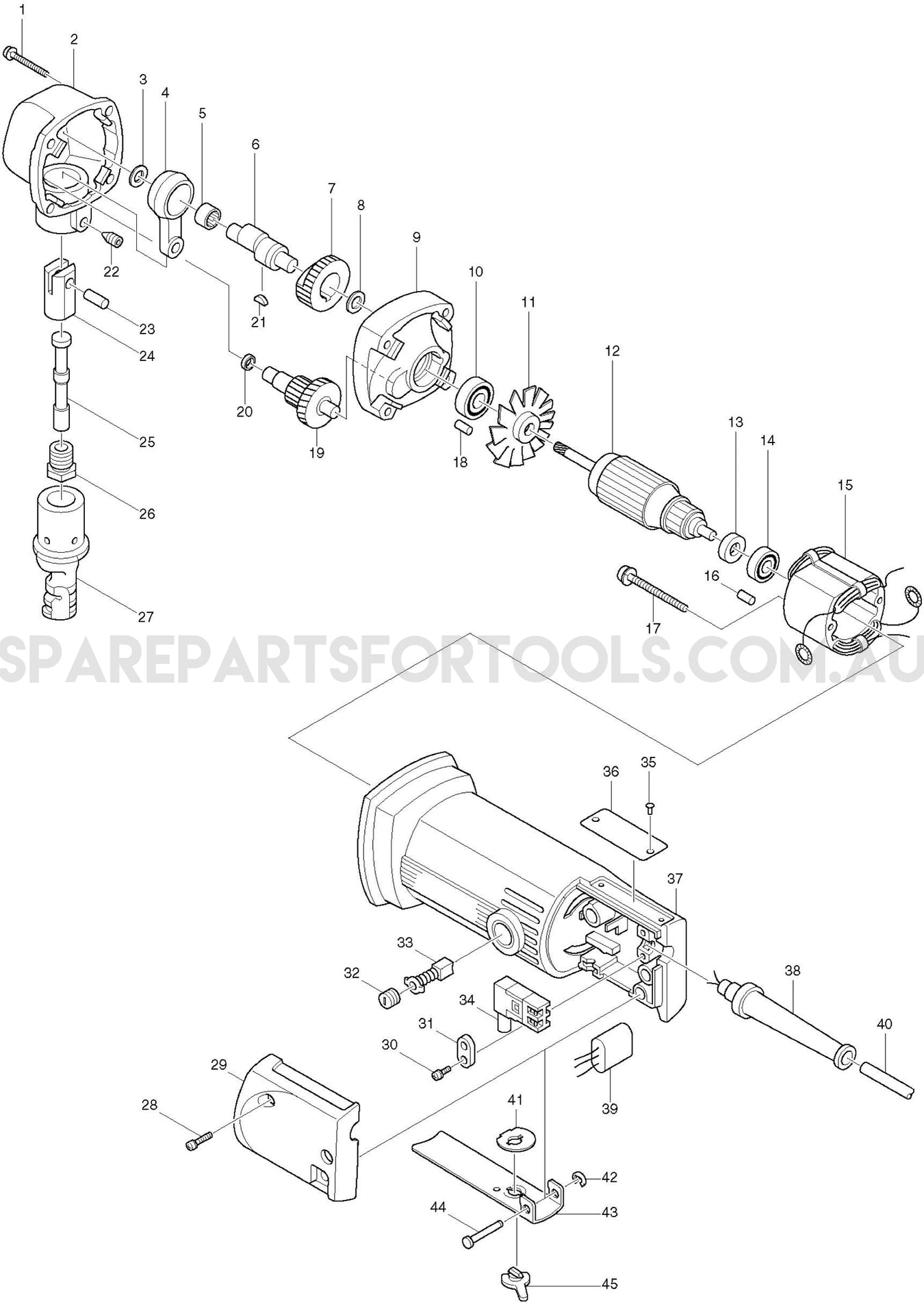 Makita JN1600 Spare Parts