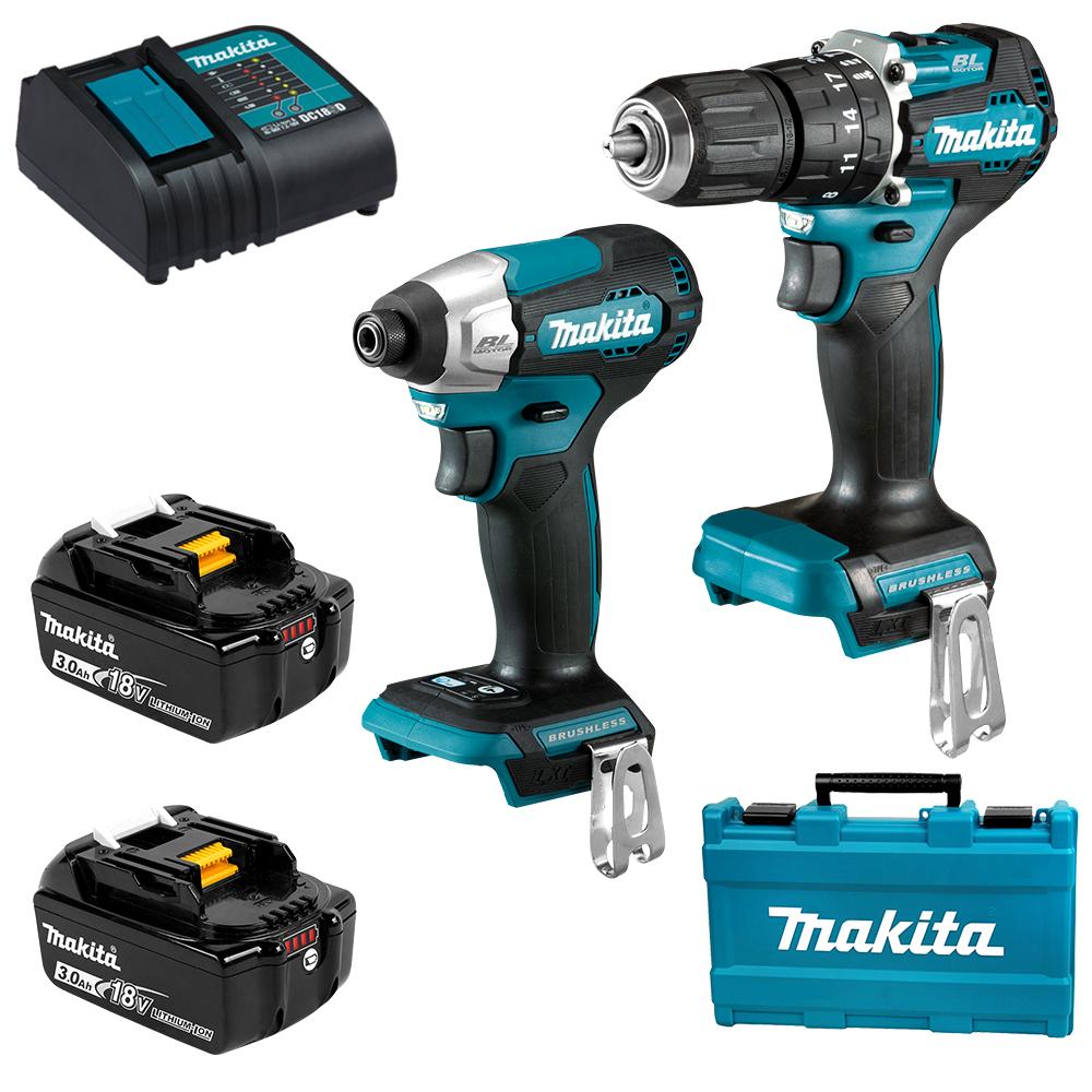 Makita 18V Brushless Sub-Compact 2 Piece 3.0ah Combo DLX2414S