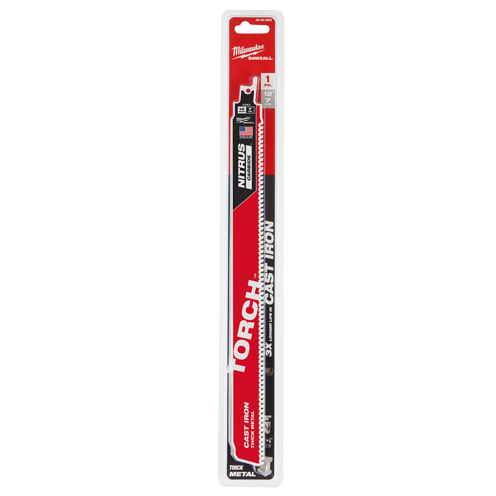 Milwaukee 300mm 7TPI The Torch with Nitrus Carbide (1 Pk) 48005263