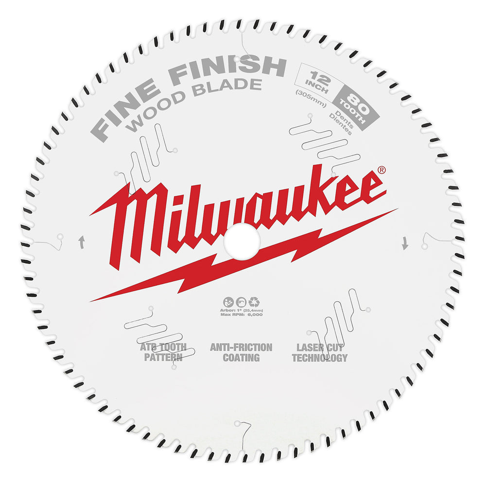 Milwaukee 12" 305mm 40T Fine Finish Blade 48408224