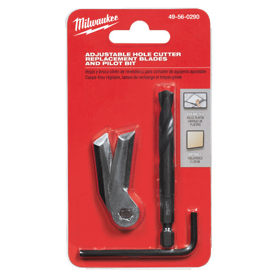 Milwaukee Adjustable Hole Cutter Blade and Pilot Set 49560290