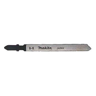 MAKITA JIGSAW BLADE BK - BAYONET TYPE - (5PK)- HCS Knife edge / Leather < 5mm / Cardboard < 30mm / Foam < 50mm A-80416