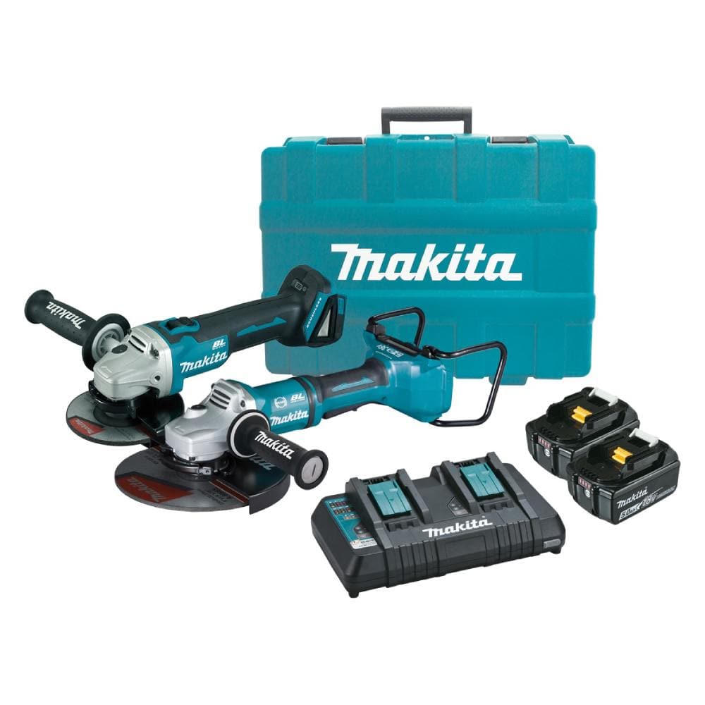 Makita 18V Brushless Grinder Combo Kit 5.0ah DLX2251PT
