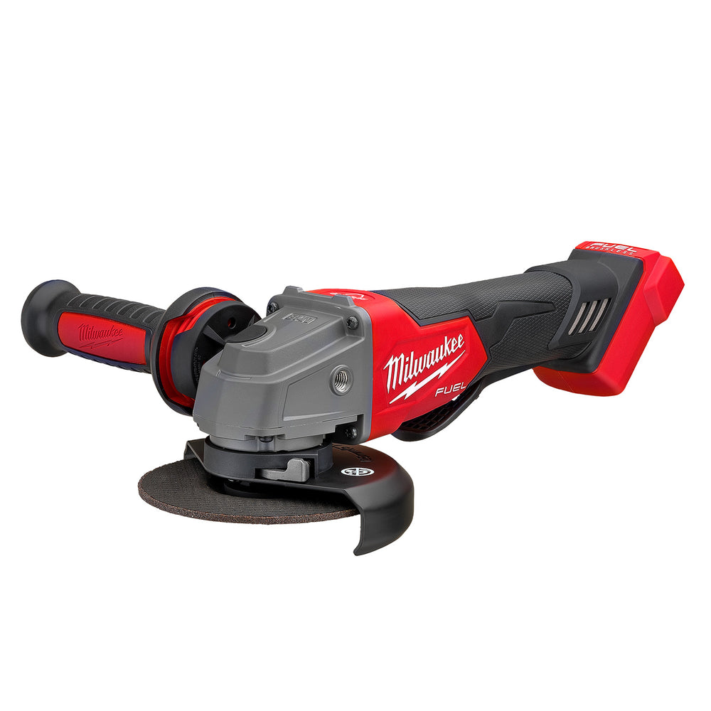 Milwaukee 18V Fuel Brushless 125mm (5") Braking Angle Grinder with Deadman Paddle Switch (tool only)