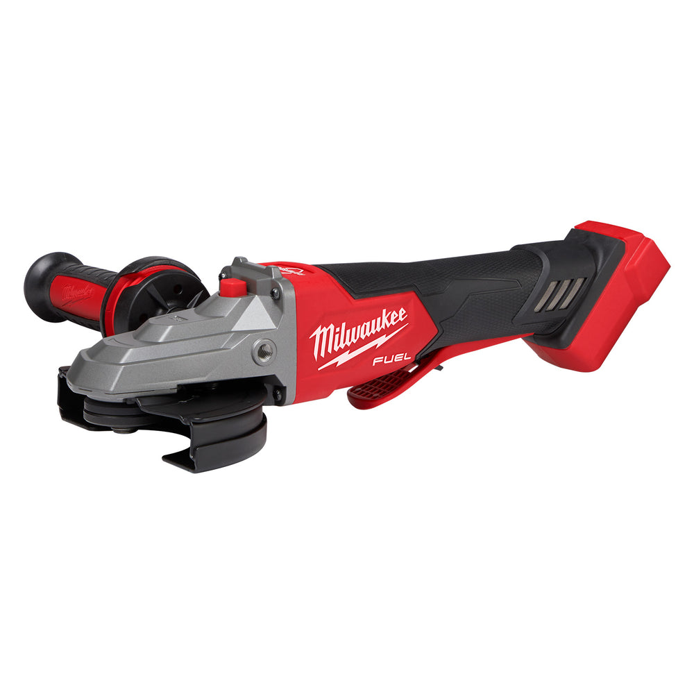 Milwaukee 18V Fuel 125mm (5") Flathead Braking Angle Grinder with Deadman Paddle Switch (Tool Only)