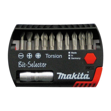 MAKITA X-SELECTOR (11PC) TORSION SCREWDRIVER BITS P-53730