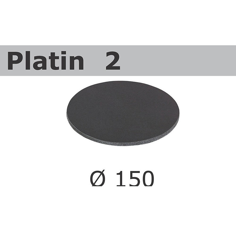 Festool 15Pk Platin Abrasive Disc 150mm 0 Hole P1000 STF D150 0 S1000 PL2 15X