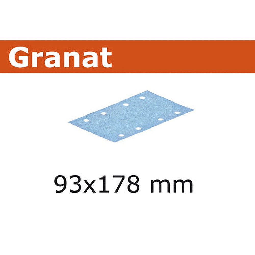 Festool 50Pk Granat Abrasive Sheet 93x178mm P40 STF 93X178 P 40 GR 50X