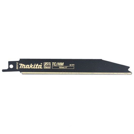 MAKITA RECIPRO BLADE TC/HM 152mm - 18TPI - (2PK) - TO SUIT STAINLESS STEEL & EPOXY B-07250