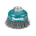MAKITA CUP WIRE BRUSH 75mm DIA / 10 x 1.5mm D-55083