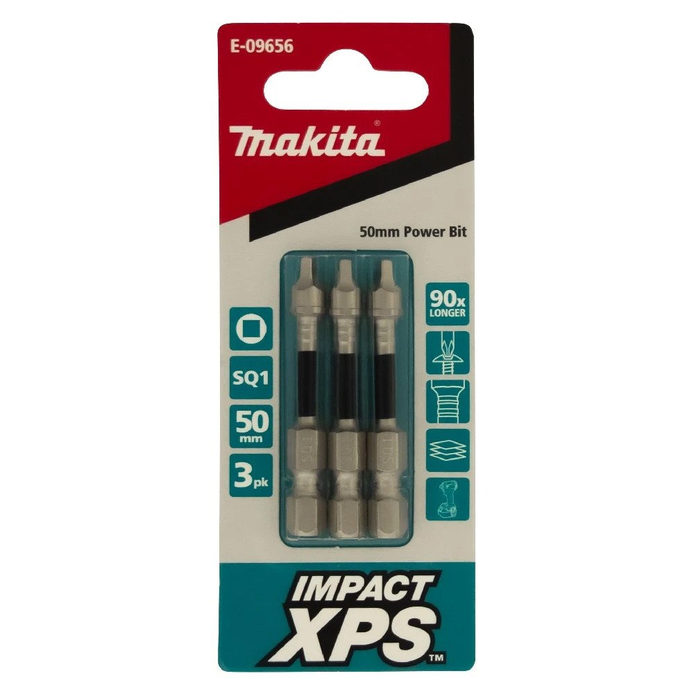 Makita SQ1 x 50mm Impact XPS Power Bit (3pk) E-09656