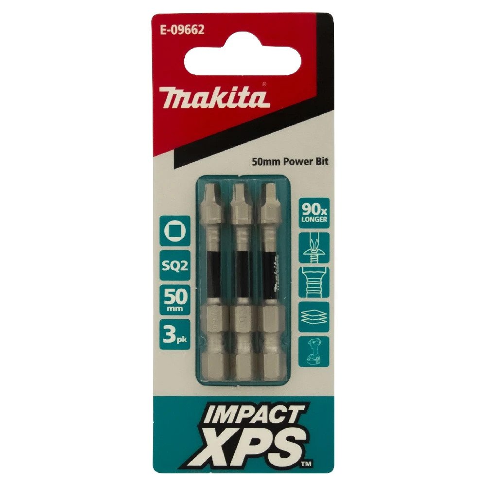 Makita SQ2 x 50mm Impact XPS Power Bit (3pk) E-09662