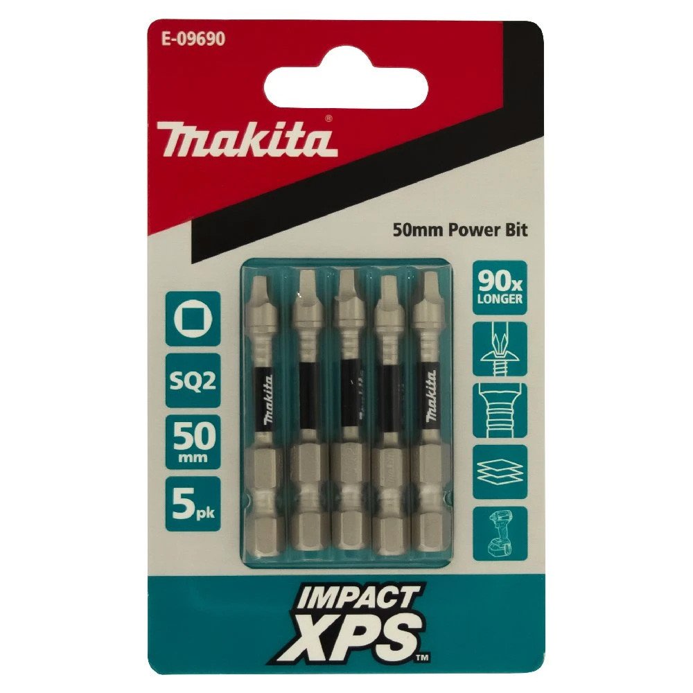 Makita SQ2 x 50mm Impact XPS Power Bit (5pk) E-09690