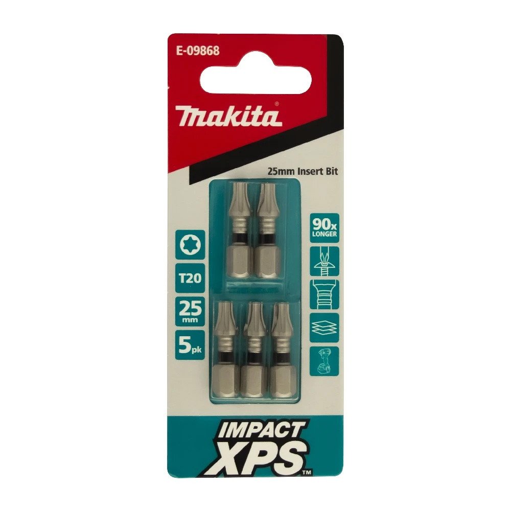 Makita T20 x 25mm Impact XPS Insert Bit (5pk) E-09868