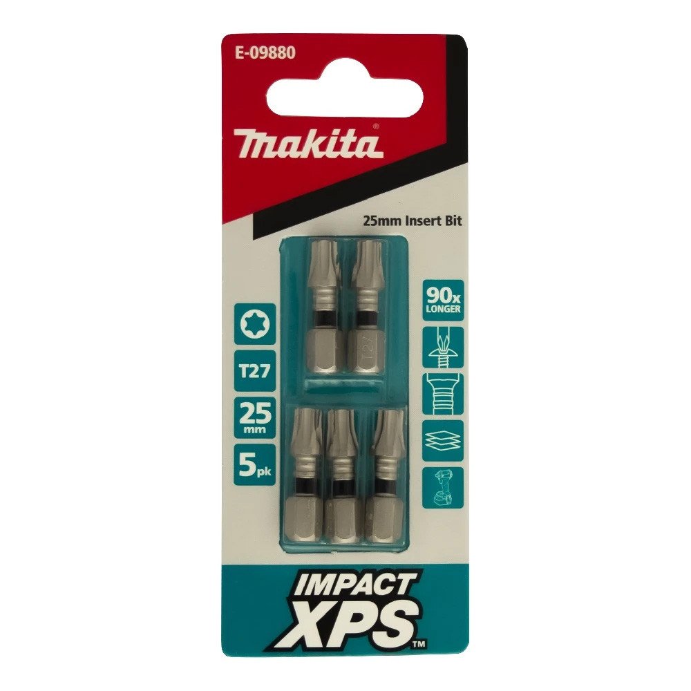 Makita T27 x 25mm Impact XPS Insert Bit (5pk) E-09880