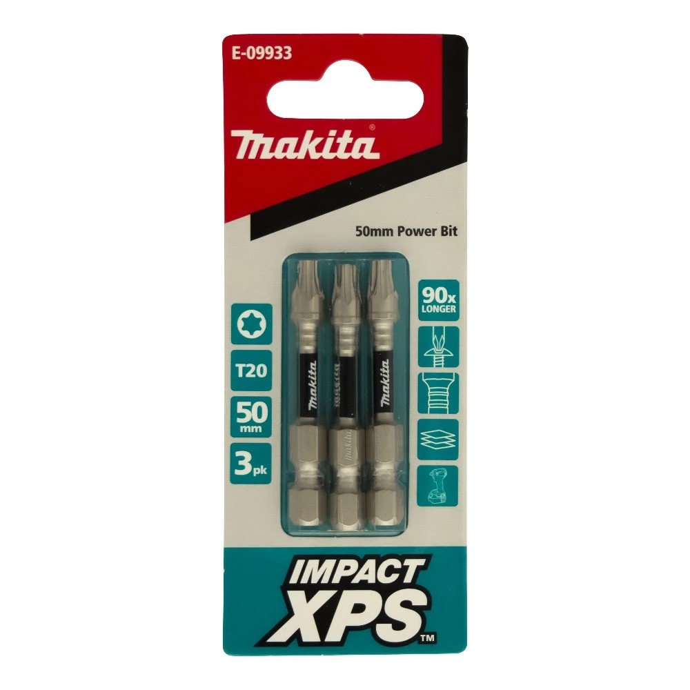 Makita T20 x 50mm Impact XPS Power Bit (3pk) E-09933