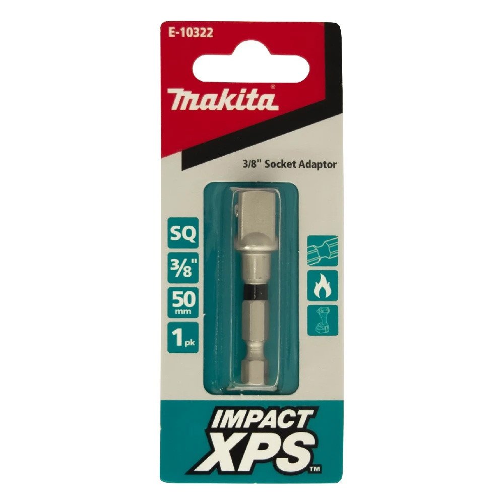 Makita 3/8" SQ x 50mm Impact XPS Socket Adapter (1pk) E-10322