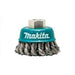MAKITA KNOT CUP WIRE BRUSH 75mm DIA 14 x 2mm D-55170
