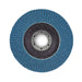MAKITA 115mm FLAP DISC 40# GRIT - PREMIUM ZIRCONIA - ANGLED B-22626