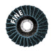MAKITA 100mm x 16mm SURFACE CONDITIONING FLAP DISC - FINE BLUE - ANGLED B-40733